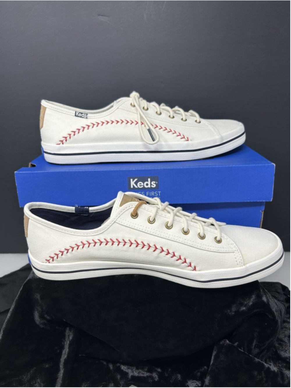 Keds Kickstart Pennant, Sneaker Womens 11, Cream, WF57167, NIB, Dream Foam, MLB